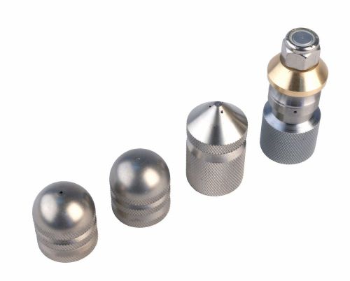 Deluxe sewer 1/2&#034; npt jetter nozzle 4 piece set 16 gpm 4000 psi 16.0 orifice for sale