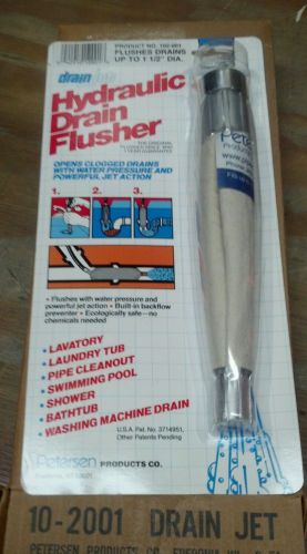 Drain Jet Hydraulic Drain Flusher  102-001  up to 1 1/2&#034; dia.