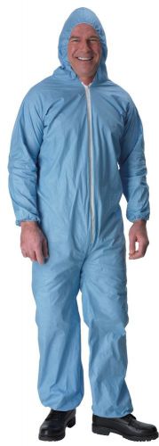 LAKELAND 07428 B XL SLV COVERALL W/HD ELASTIC WRIST &amp; ANKLE BLUE PYROLON (58)