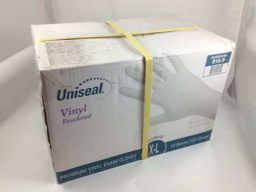 1000 Premium Vinyl Exam Gloves ~ Size X-Large ~ 10/100 ~ Full Case