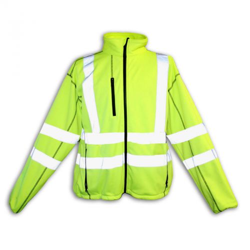 Hi-Vis Jacket Water Repellent Exterior,Meets ANSI/ISEA 107-2010Class 3 Standards