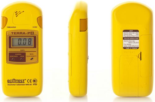 Terra-p+ mks 05 (ecotest) dosimeter/radiometer/geiger counter/radiation detector for sale