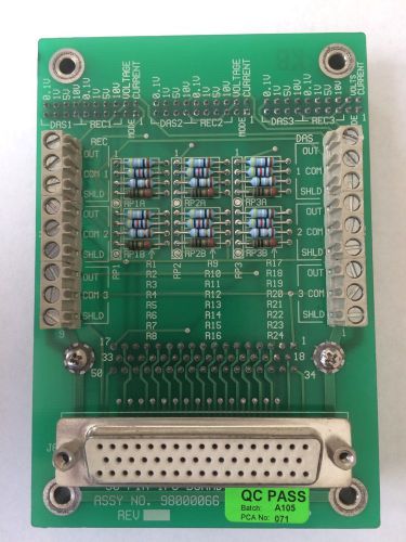 ECOTECH 9850 50 Pin I/O Board (Card) Assy. No. 98000066