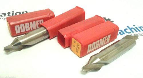 NEW!! (2) DORMER #6 HSS COMBINATION CENTER DRILLS / COUNTERSINKS R.H.