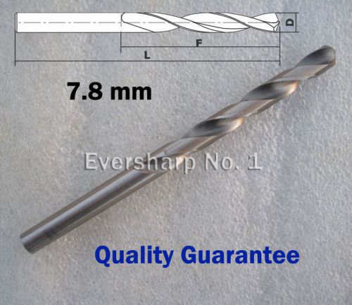 Quality Guarantee 1 pcs Straight Shank HSS Twist Drill Bits Dia 7.8mm(.3071&#034;)