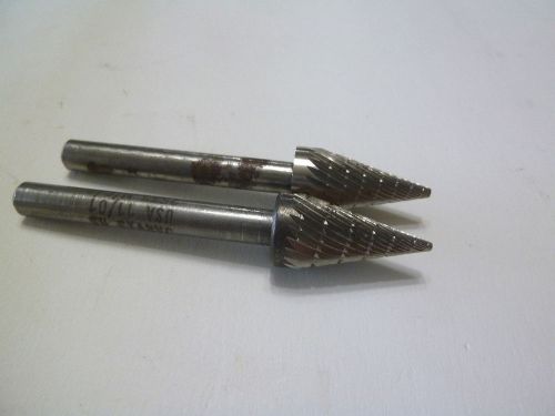 Bur rotary file cone shaped jarvis hss made in usa quanity 2 for sale