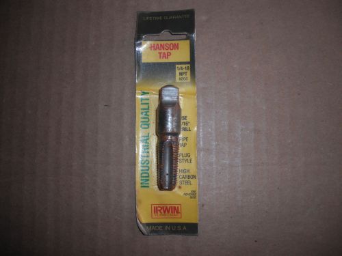 Hanson Tap 1/4-18 NPT  Irwin # 8203