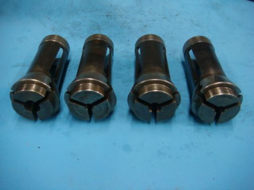 HARDINGE #22 ROUND COLLET SET 4 PCS TOTAL. 1/2&#034;, 3/16&#034;, 5/16&#034;, 1/4&#034;. 1217145