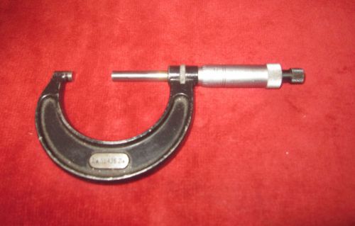 Starrett no. 436,1&#034; to 2&#034; micrometer w/ratchet stop lock nut very good condition for sale