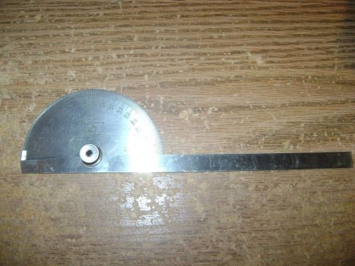 VINTAGE L.S. STARRETT CO. No. 182 PROTRACTOR 180 DEGREES