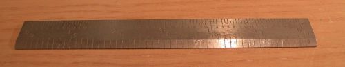 Rare STARRETT # 484A, 6&#034; Double Beveled Nickeled Rule, machinist