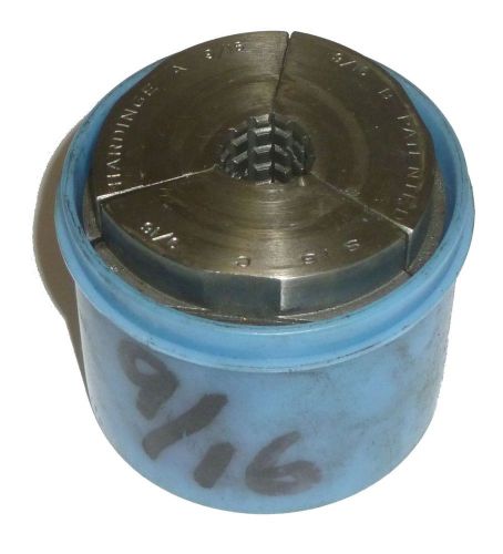 9/16&#034; HARDINGE S16 ROUND SERRATED COLLET PAD SET