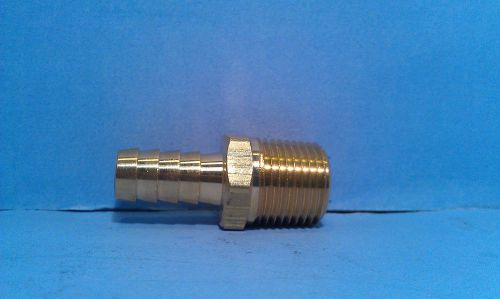 Brass 1/2 ID Hose Barb 1/2 NPT Fitting Coupler Air Fluid Fuel Gas Liquid Water