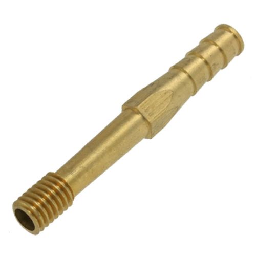 4&#034; Length 1/2&#034; Male Coarse Thread Dia Brass Hose Barb Nipple Mold Fitting