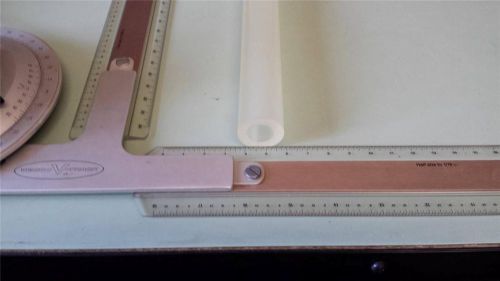 5/8&#034; id x 1-1/8&#034; od x 24&#034; long urethane / polyurethane 80 a natural tube for sale