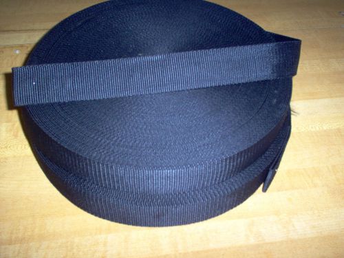 100 yards  1-1/2&#034;  Black  Heavy Polypropylene Webbing