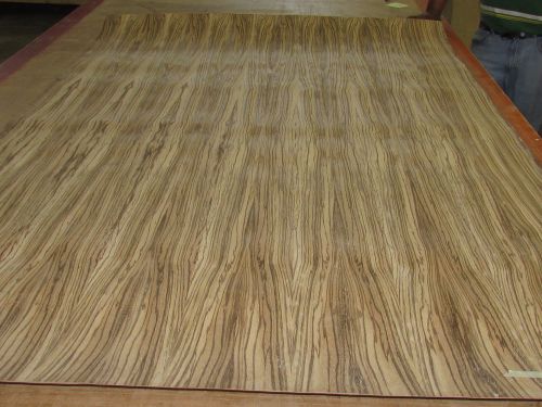 Wood Veneer Zebrawood 48x87 1pcs total Raw Veneer  &#034;EXOTIC&#034; Box 7 9-914