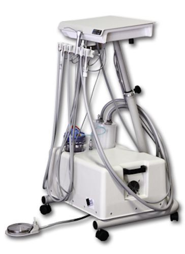 DntlWorks ProCart I Compact Mobile Dual Dental Delivery System Portable Pro Cart