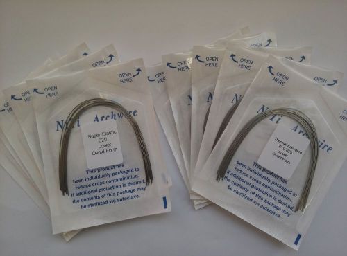 100 dental orthodontic niti super elastic round thermal activated rect arch wire for sale