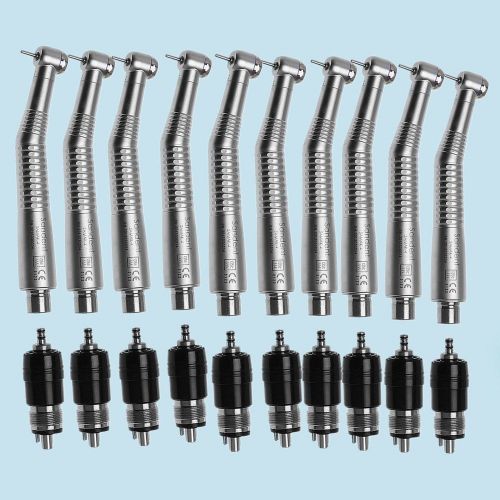 20 Dental High Speed Handpiece Push Button Mini head w Quick Coupler 4 hole MAK4