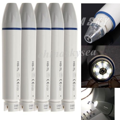 5 LED Fiber Optic Ultrasonic Scaler Deluxe Handpiece for DTE  Satelec Tips CE