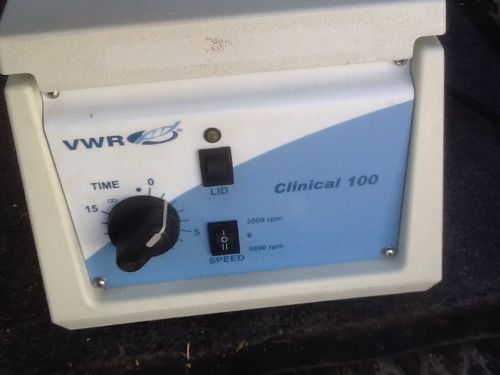 VWR CLINICAL 100 CENTRIFUGE 3500RPM 5800 RPM