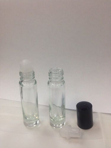 3dz (36)Pcs1/3 Oz Rollon Bottles With Ball And Black Cap