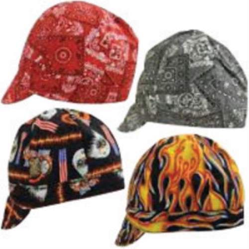 Assorted Colors Tuff Nougies Traditional Welders Cap. (12 Each)