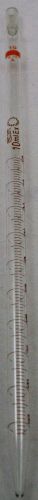 Class B: Glass Measuring Transfer Pipet w/Mohr Tip: 10.0ml