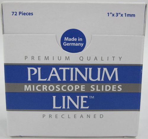 New 72-pack mercedes medical twin frost 90 degree microscope slides 1&#034;x3&#034;x1mm for sale