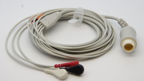 ECG EKG 12 pin 3 Leads sanp head cable   for Philips HP Viridia  Merlin new USA