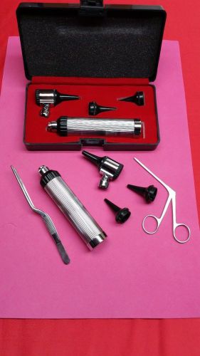 NEW Professional Otoscope Set ENT Medical Diagnostic Surgical Instrument +2 Fcps