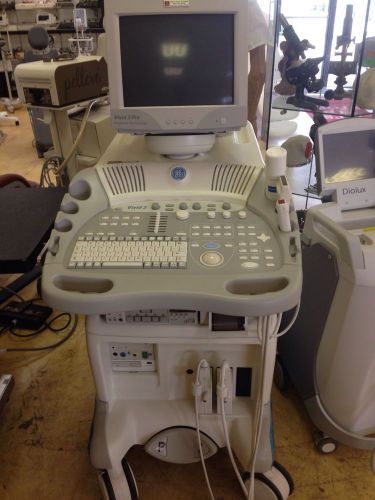 GE Vivid 3 Pro Ultrasound W/ Cardiac And Vascular Transducer