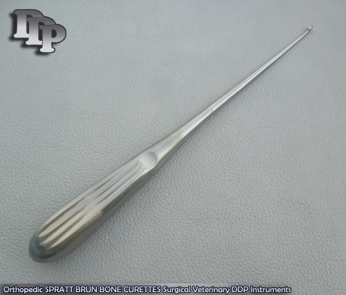 Orthopedic SPRATT BRUN BONE CURETTES 000/ 9&#034; Surgical DDP Instruments