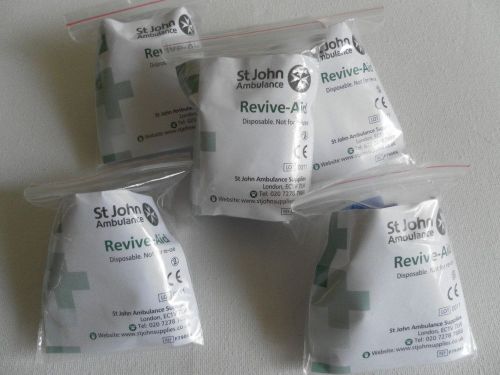 St John Ambulance Revive Aid CPR Face Shield Quantity 10