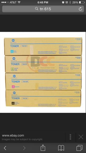 TN613 CYMK Toner Set for Bizhub PRESS C652