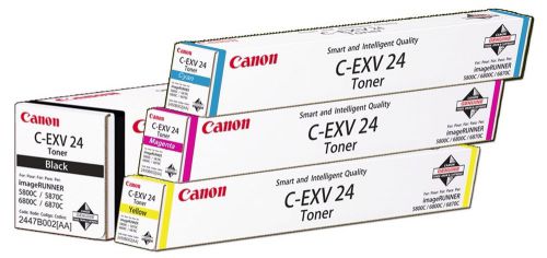 CANON genuine  C-EXV 24 TONER set ymck  FOR IR 6800C 5800C 5880C 6880CEXV24 NEW