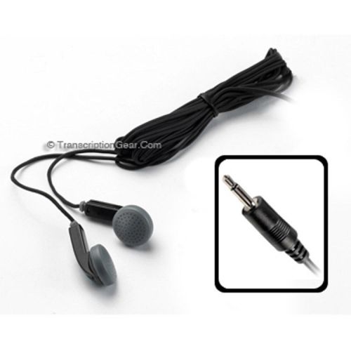 Lightweight Bud Style Headset With Straight 3.5 mm Plug