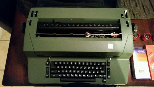 IBM Selectric II Correcting Typewriter (Green) with ribbons and cover