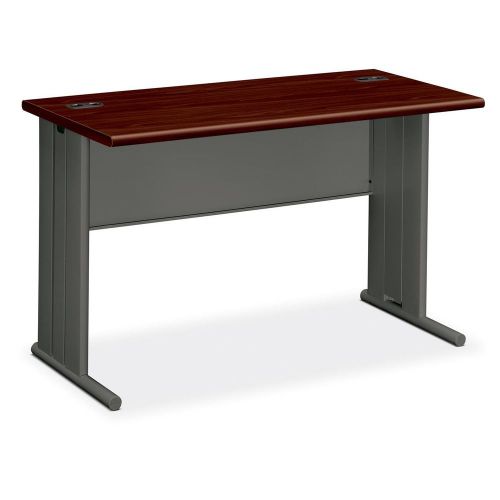 The Hon Company HON66557NS 66000 Series Stationmaster Mahogany Charcoal Desking