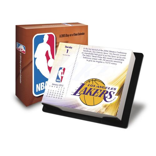 NBA 2015 Day-at-a-Time Box Calendar - 6x5 - NEW 2015