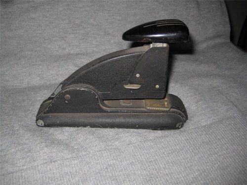 SPEED CO STAPLER - VINTAGE BLACK ART DECO LOOK - WORKS!