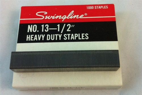 VINTAGE Swingline Staples No. 13   1/2&#034; in inch, Box of 1000