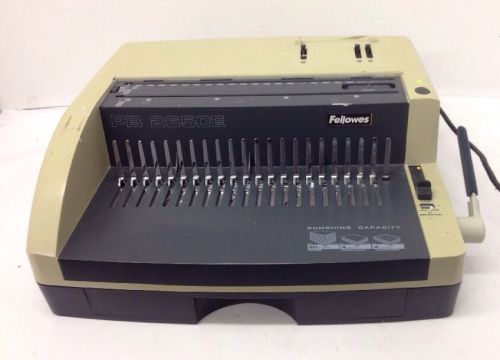 Fellowes PB2650E Combo Hole Punch Binding Machine 17-7/8&#034; Wide