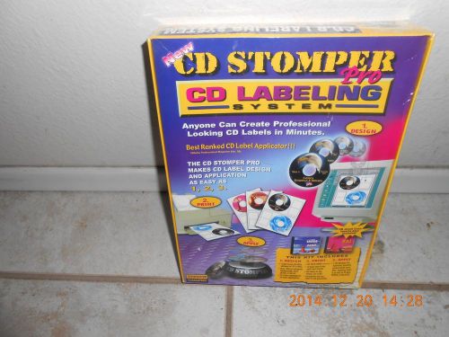 NEW CD STOMPER PRO CD LABELING SYSTEM