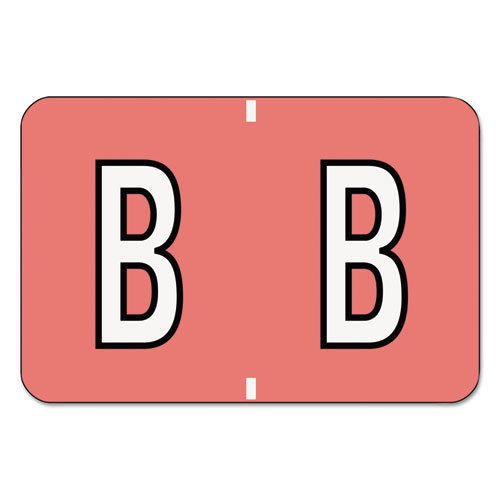 Barkley-Compatible Labels, Letter B, 1 x 1-1/2, Pink, 500/Roll