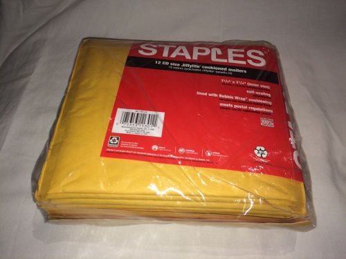 12 CD size Jiffylite cushioned mailers 7,1/4X 7, 1/4