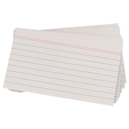 Index Cards White Ruled 4X6 (300-pk)