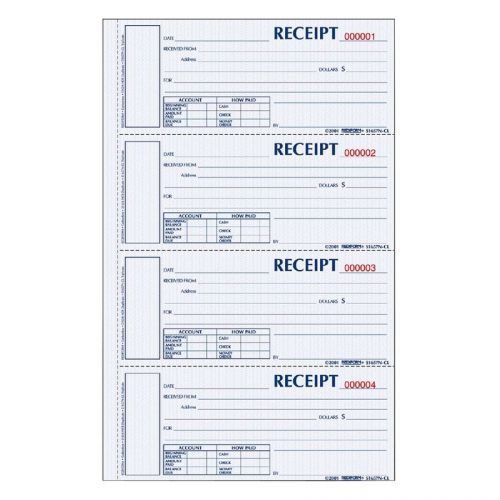 Rediform Money Receipt Book - 300 Sheet[s] - 2 Part - Carbonless - (s1654ncr)