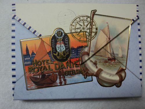 Sailboat British VI 75 sheet PURSE NOTEPAD note pad mini PUNCH STUDIO magnetic